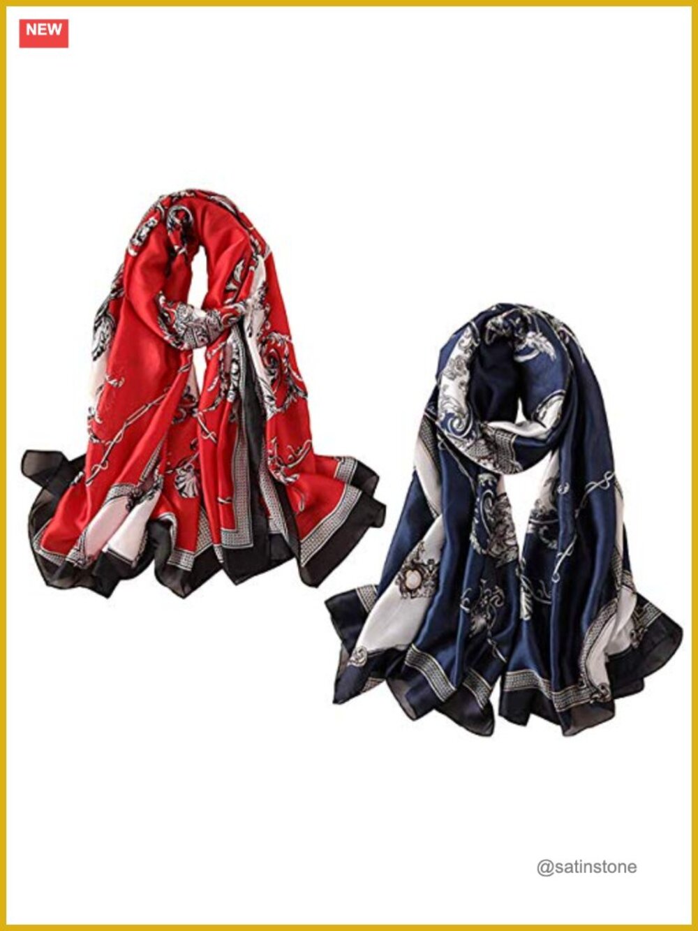 100% Mulberry Silk Long Lightweight Shawl Wrap Scarf Women's Fashion